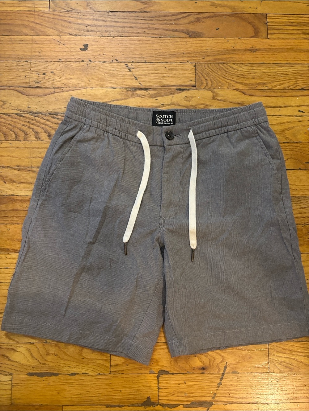Scotch & Soda Gray Men's Drawstring Hybrid Shorts